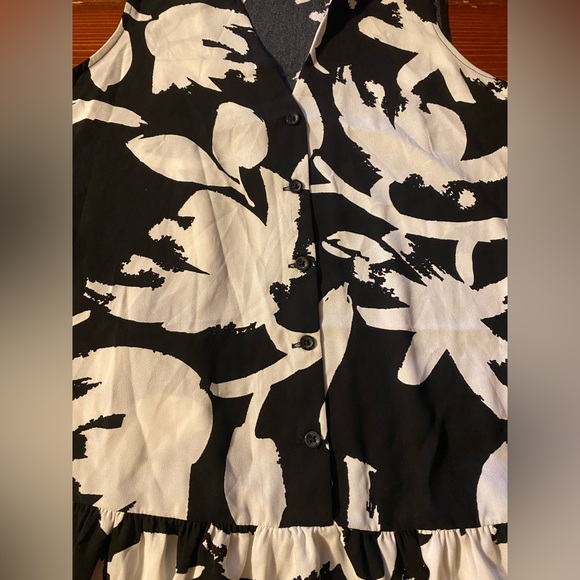 Nine West Drop Waist, Flounce Hem, Floral Dress NWOT - Picture 5 of 6